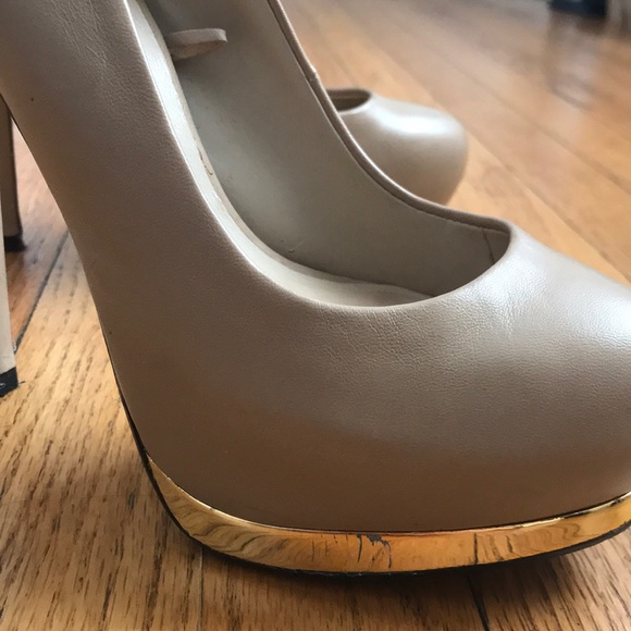 ZARA leather heels, 6 inch with platform. - Picture 5 of 5
